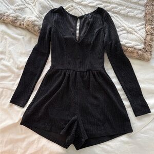 Trixxi Shimmering Black Romper